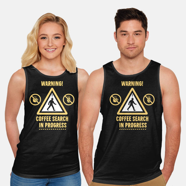 Warning Coffee Search-Unisex-Basic-Tank-rocketman_art