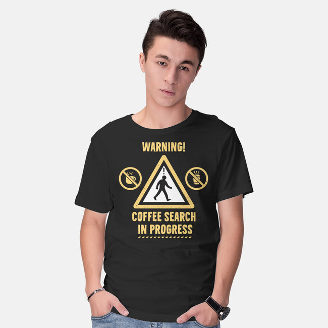 Warning Coffee Search-Mens-Basic-Tee-rocketman_art