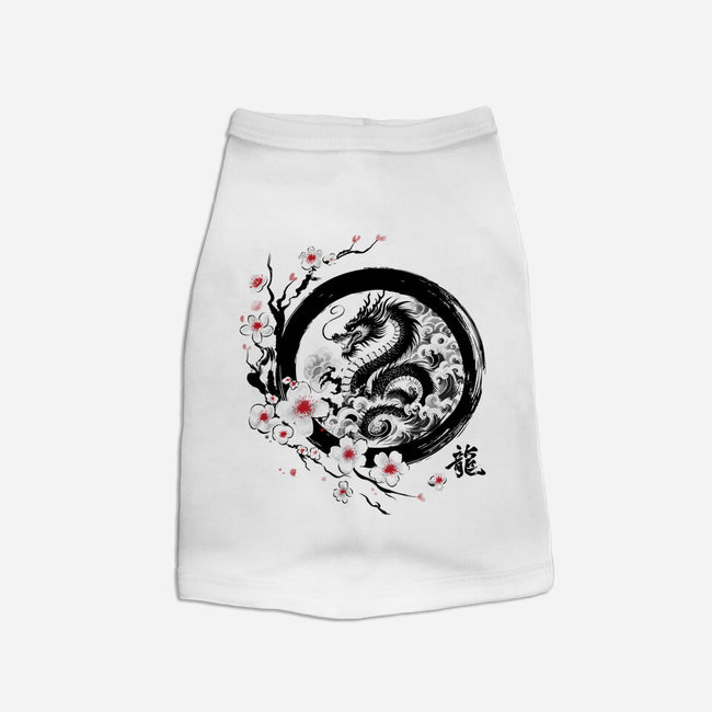 Year Of The Dragon Sumi-e-Dog-Basic-Pet Tank-DrMonekers