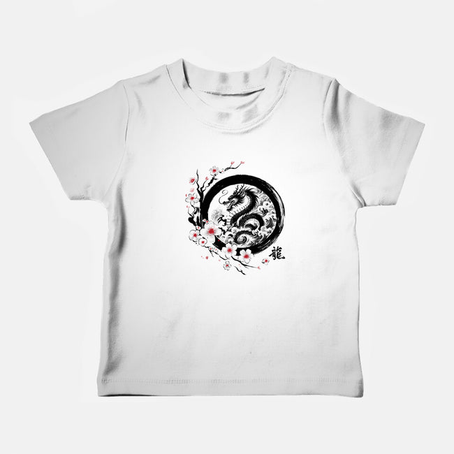 Year Of The Dragon Sumi-e-Baby-Basic-Tee-DrMonekers