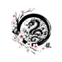 Year Of The Dragon Sumi-e-Womens-Racerback-Tank-DrMonekers