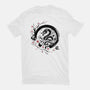 Year Of The Dragon Sumi-e-Womens-Fitted-Tee-DrMonekers