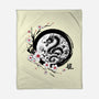 Year Of The Dragon Sumi-e-None-Fleece-Blanket-DrMonekers