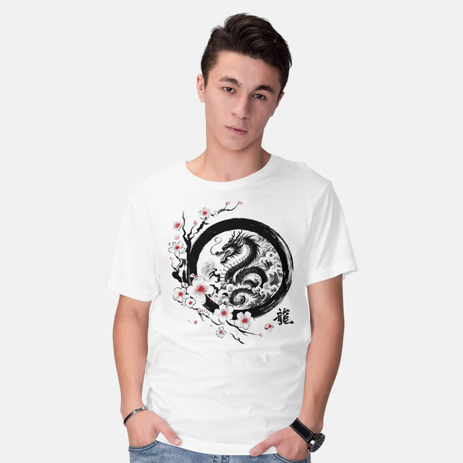 Year Of The Dragon Sumi-e-Mens-Basic-Tee-DrMonekers