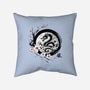 Year Of The Dragon Sumi-e-None-Removable Cover-Throw Pillow-DrMonekers