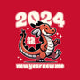 New Year New Dragon-Womens-Fitted-Tee-RoboMega