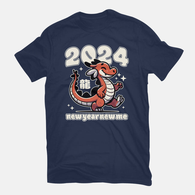 New Year New Dragon-Womens-Basic-Tee-RoboMega