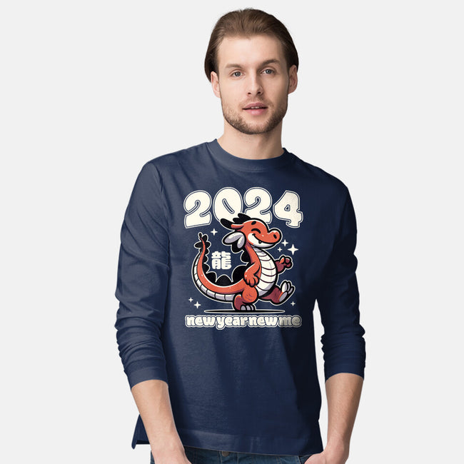 New Year New Dragon-Mens-Long Sleeved-Tee-RoboMega