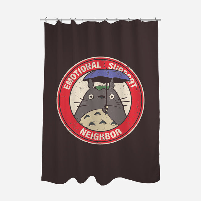 Emotional Support Neighbor-None-Polyester-Shower Curtain-turborat14