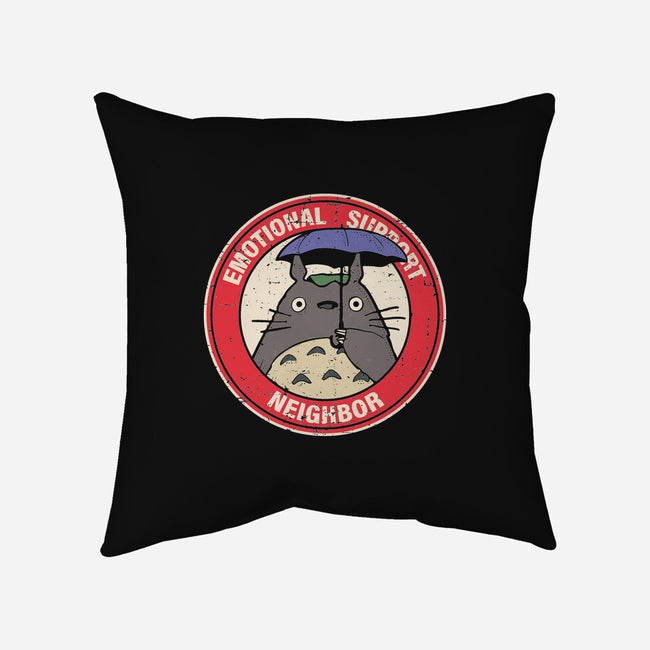 Emotional Support Neighbor-None-Removable Cover-Throw Pillow-turborat14