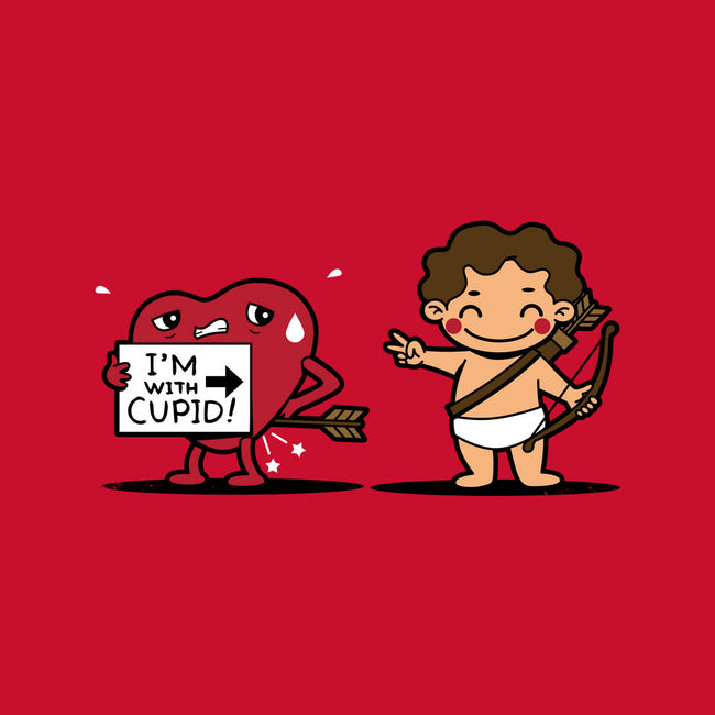 I'm With Cupid-None-Beach-Towel-Boggs Nicolas