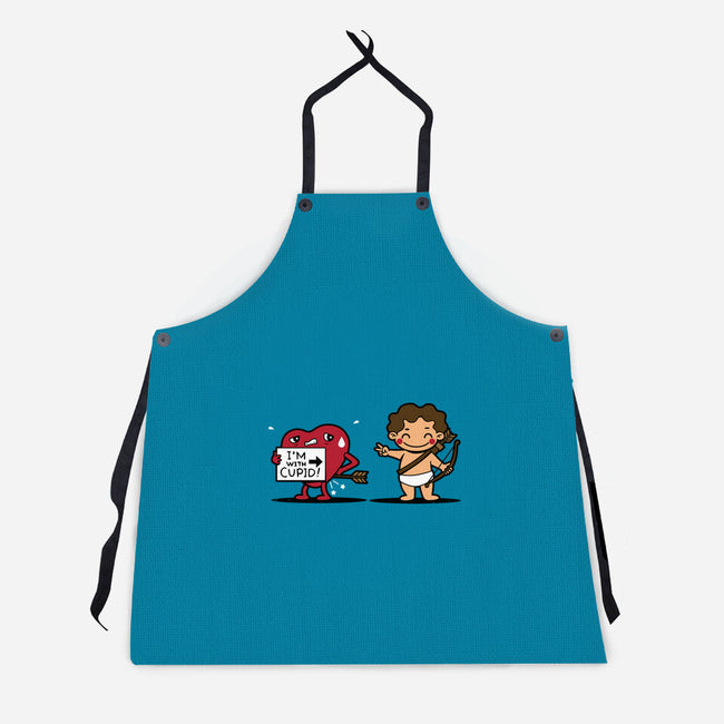 I'm With Cupid-Unisex-Kitchen-Apron-Boggs Nicolas