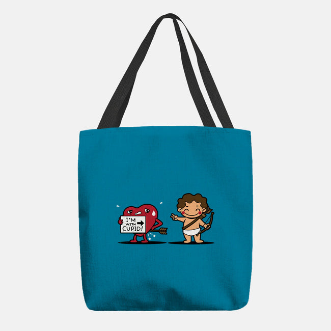 I'm With Cupid-None-Basic Tote-Bag-Boggs Nicolas