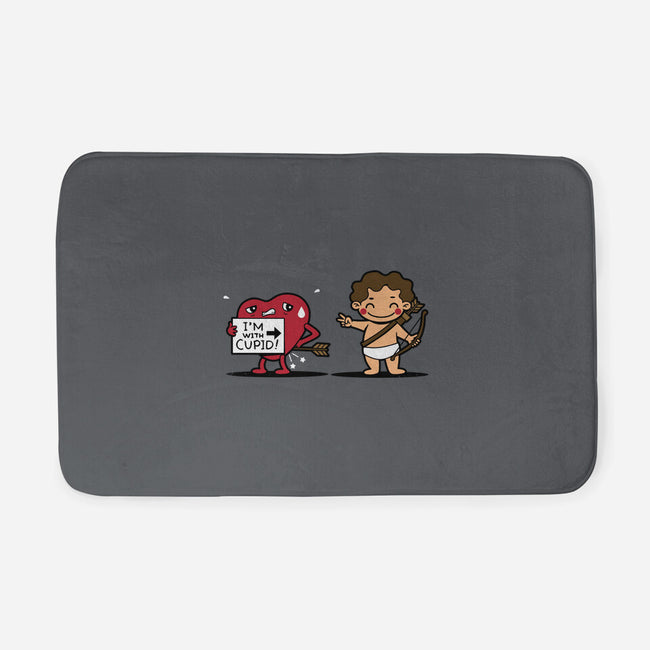 I'm With Cupid-None-Memory Foam-Bath Mat-Boggs Nicolas