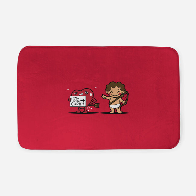 I'm With Cupid-None-Memory Foam-Bath Mat-Boggs Nicolas