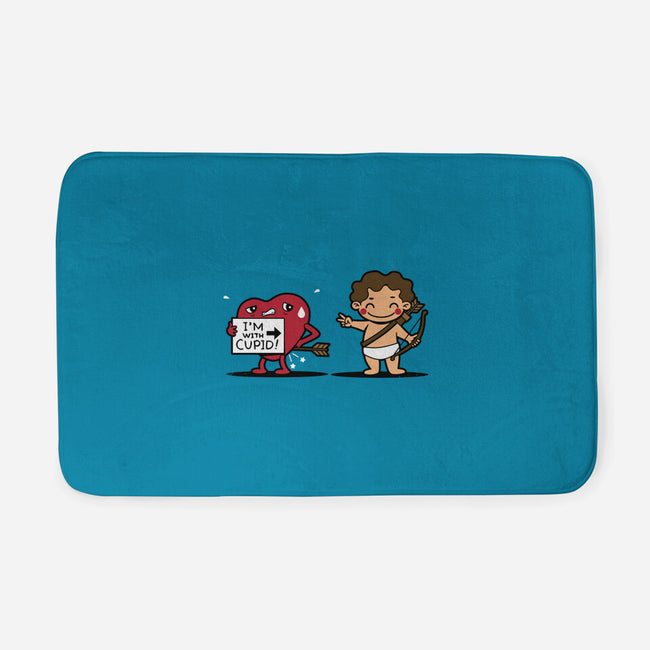 I'm With Cupid-None-Memory Foam-Bath Mat-Boggs Nicolas