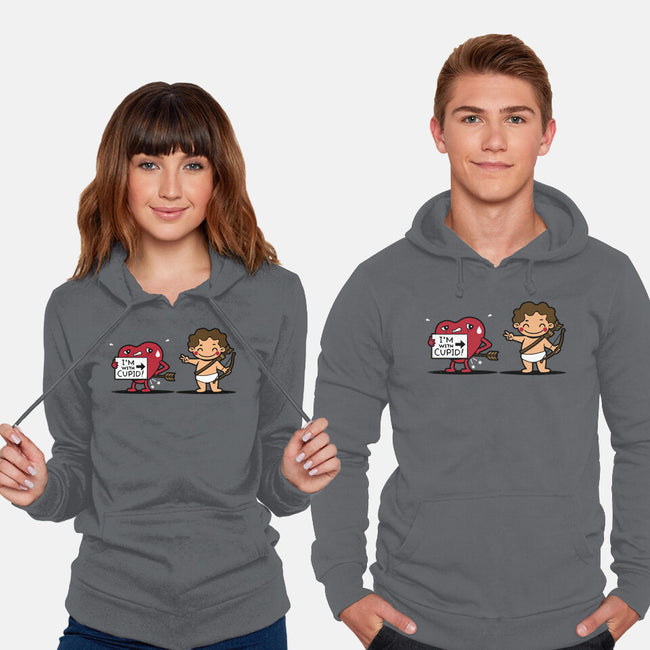 I'm With Cupid-Unisex-Pullover-Sweatshirt-Boggs Nicolas