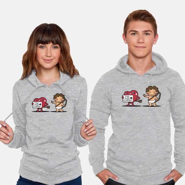 I'm With Cupid-Unisex-Pullover-Sweatshirt-Boggs Nicolas