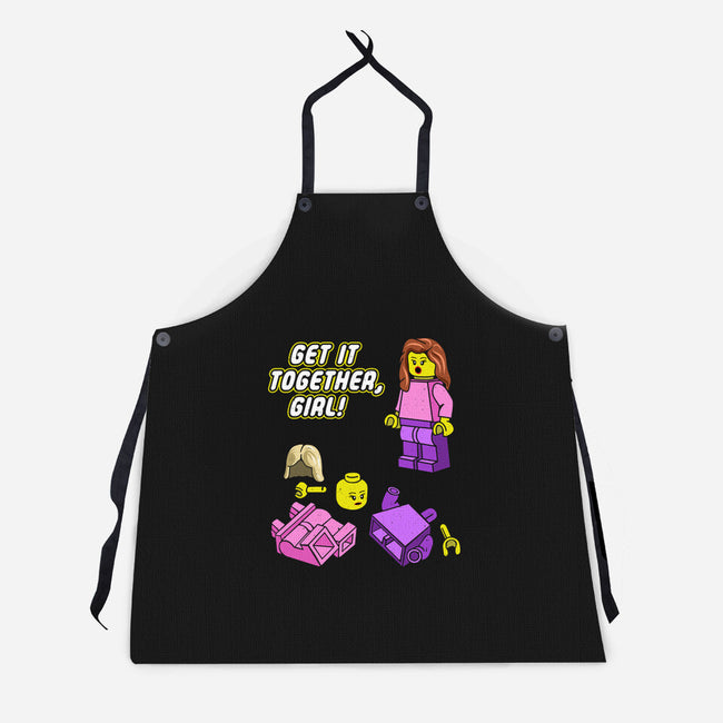 Get It Together Girl-Unisex-Kitchen-Apron-dwarmuth