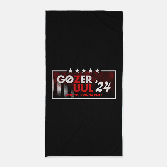 Gozer Zuul 24-None-Beach-Towel-rocketman_art