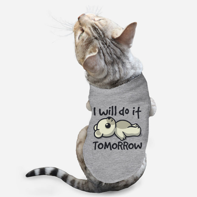 I Will Do It Tomorrow-Cat-Basic-Pet Tank-NemiMakeit