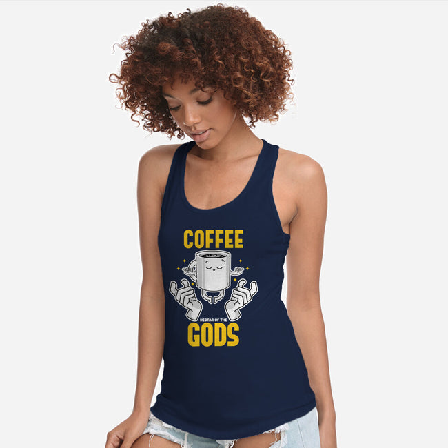 Coffee Nectar Of The God-Womens-Racerback-Tank-Tri haryadi