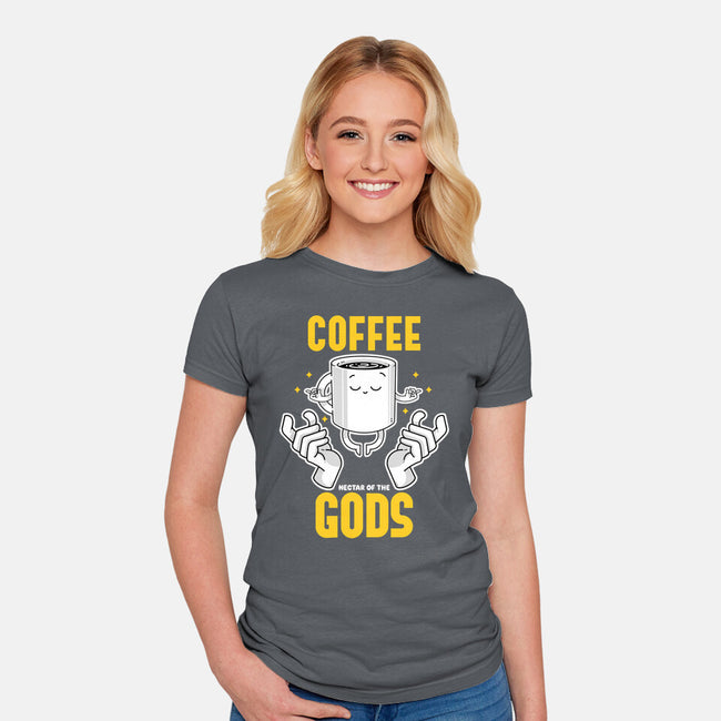 Coffee Nectar Of The God-Womens-Fitted-Tee-Tri haryadi