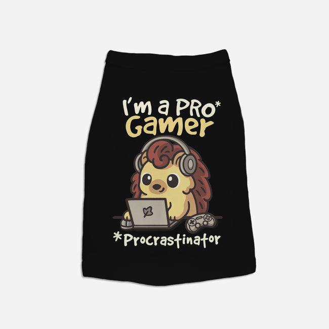 Pro Gamer Procrastinator-Cat-Basic-Pet Tank-NemiMakeit