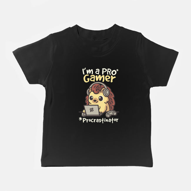 Pro Gamer Procrastinator-Baby-Basic-Tee-NemiMakeit