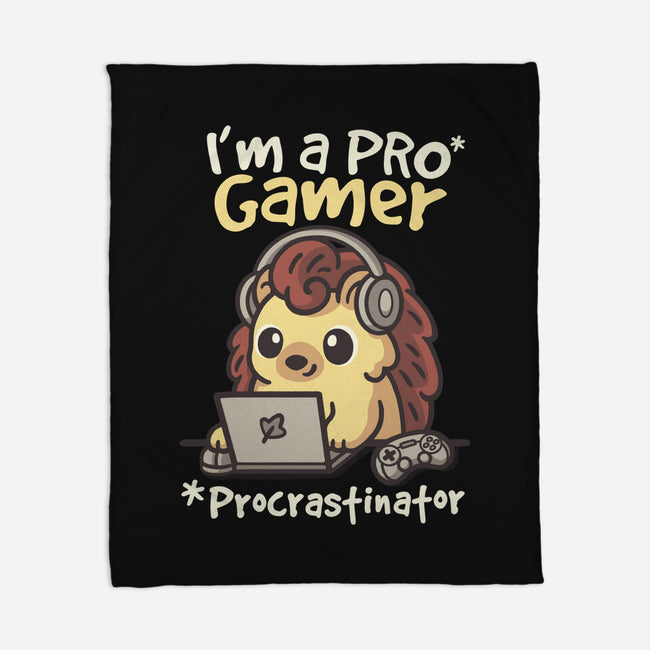 Pro Gamer Procrastinator-None-Fleece-Blanket-NemiMakeit