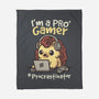 Pro Gamer Procrastinator-None-Fleece-Blanket-NemiMakeit