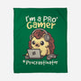 Pro Gamer Procrastinator-None-Fleece-Blanket-NemiMakeit