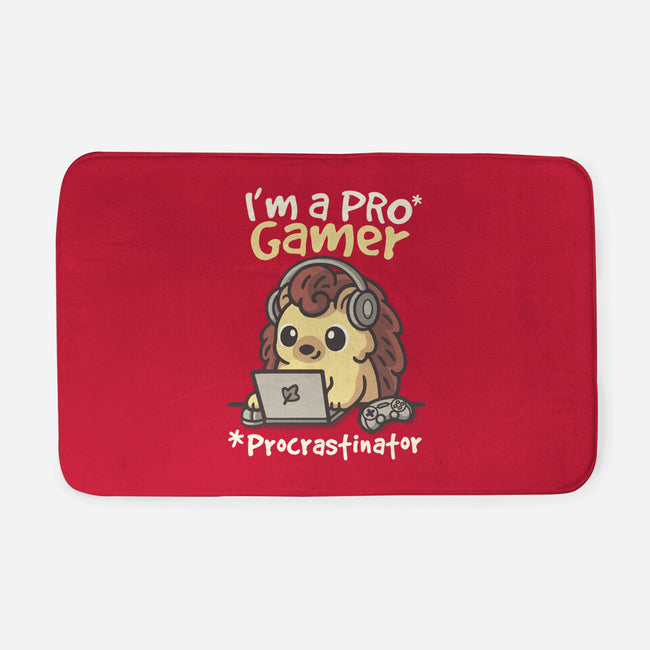 Pro Gamer Procrastinator-None-Memory Foam-Bath Mat-NemiMakeit