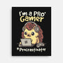 Pro Gamer Procrastinator-None-Stretched-Canvas-NemiMakeit