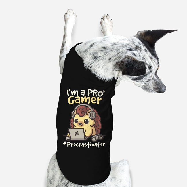 Pro Gamer Procrastinator-Dog-Basic-Pet Tank-NemiMakeit