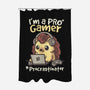 Pro Gamer Procrastinator-None-Polyester-Shower Curtain-NemiMakeit