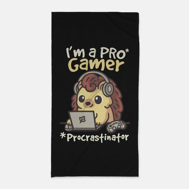 Pro Gamer Procrastinator-None-Beach-Towel-NemiMakeit