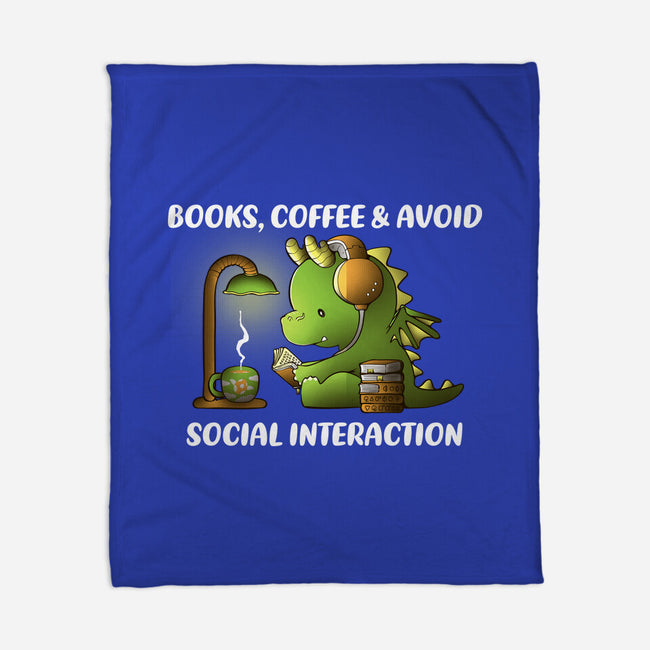 Avoid Social Interaction-None-Fleece-Blanket-naomori