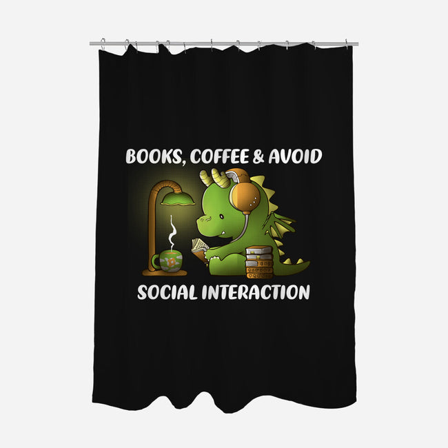 Avoid Social Interaction-None-Polyester-Shower Curtain-naomori