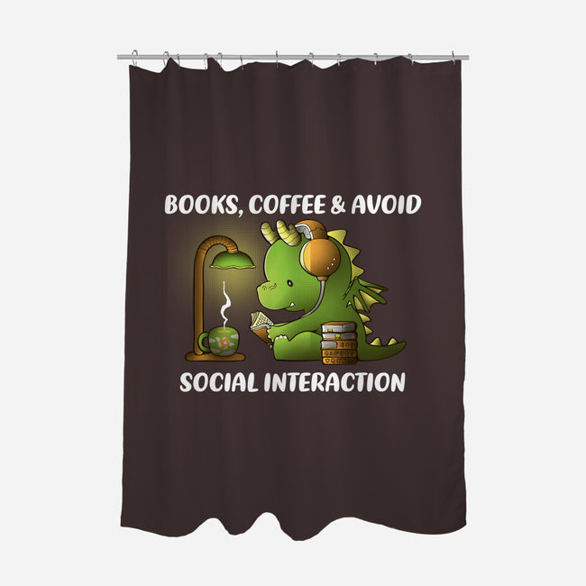 Avoid Social Interaction-None-Polyester-Shower Curtain-naomori