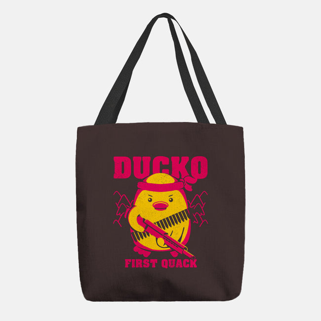 Ducko First Quack-None-Basic Tote-Bag-estudiofitas