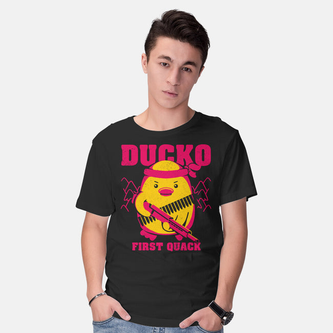 Ducko First Quack-Mens-Basic-Tee-estudiofitas