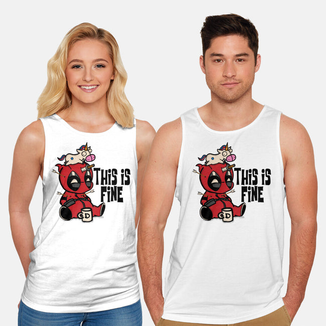 Dead But Fine-Unisex-Basic-Tank-turborat14