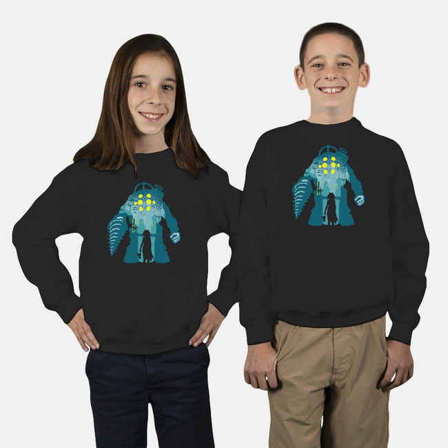 Welcome To Rapture-Youth-Crew Neck-Sweatshirt-dalethesk8er