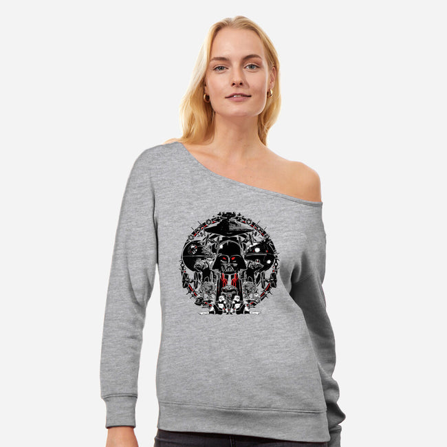 All Things Empire-Womens-Off Shoulder-Sweatshirt-MelesMeles