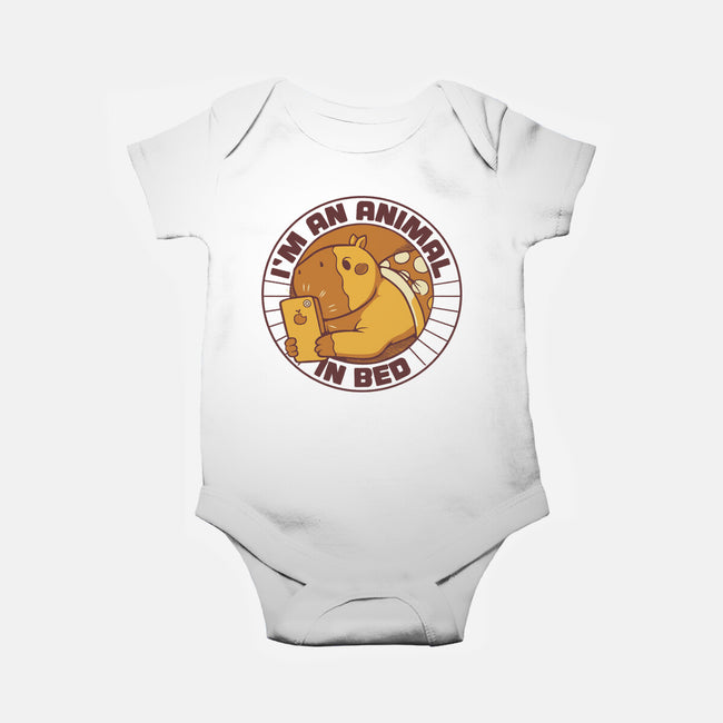 I'm An Animal In Bed-Baby-Basic-Onesie-tobefonseca