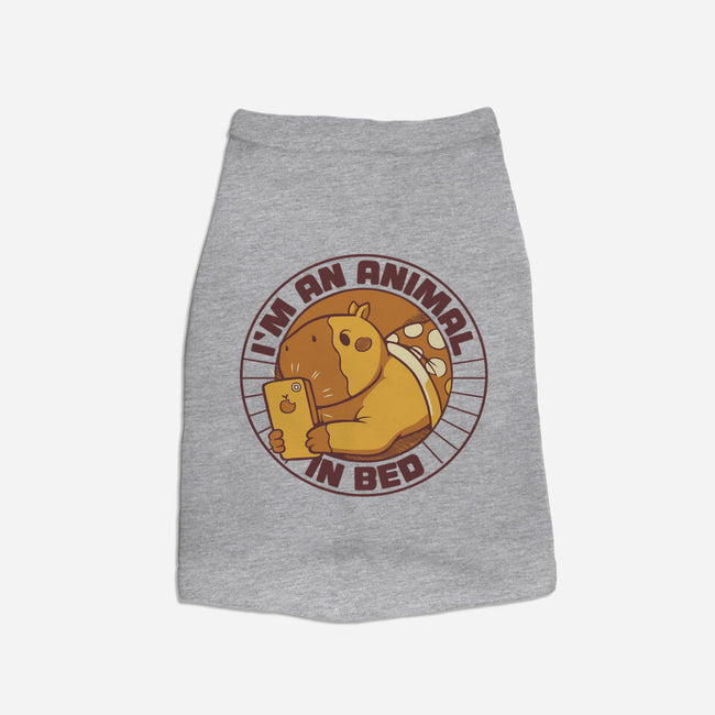 I'm An Animal In Bed-Cat-Basic-Pet Tank-tobefonseca