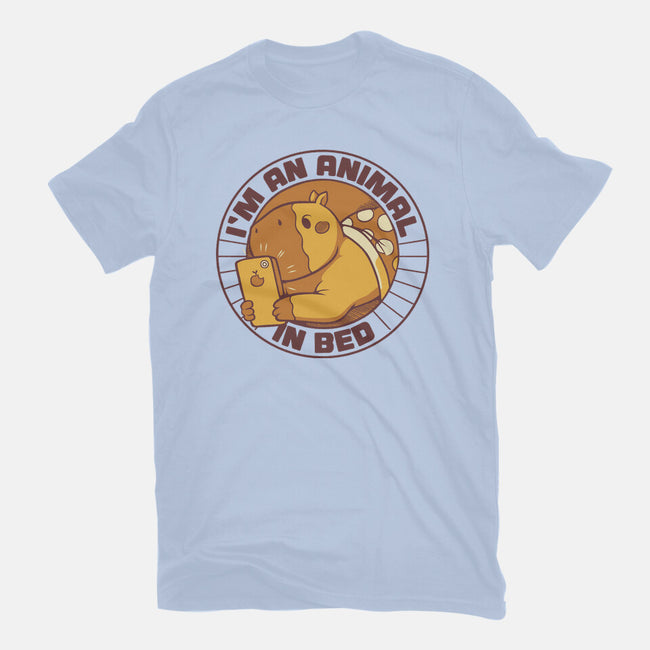 I'm An Animal In Bed-Mens-Basic-Tee-tobefonseca