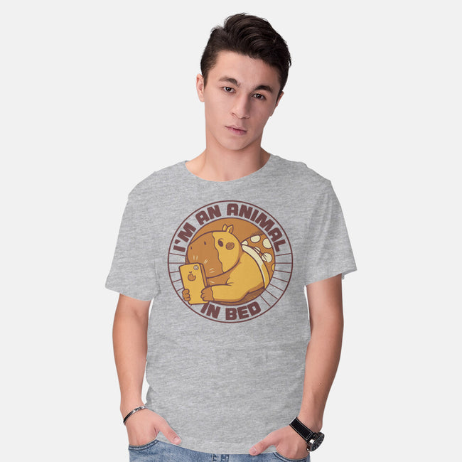 I'm An Animal In Bed-Mens-Basic-Tee-tobefonseca