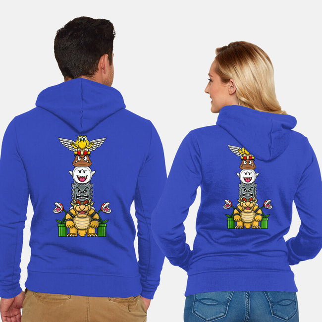 Totem Of Terror-Unisex-Zip-Up-Sweatshirt-drbutler